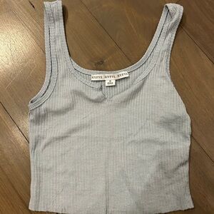 HYFVE Women's Gray Ribbed Tank Top